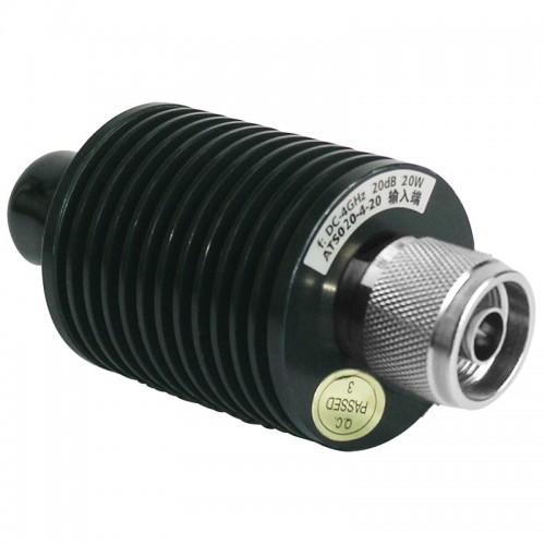 ATF-030 -4GHz  30W   Precision 30W coaxial matched load ATS  serial coaxial fixed termination’s average power 2W-10KW, frequency range dc-18GHz and feature wide frequency band, low VSWR, excellent capacity in anti-pulse and anti-burnout.