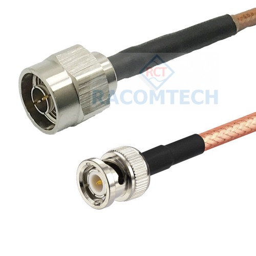 RG400 Cable  N male - BNC male  Feature:

Impedance: 50 ohm
Low loss: 0.84dB/M@2.4GHz
Jumper assemblies in test equipment systems
M17/60-RG400 Mil-C-17 / 60
High temperature application 
