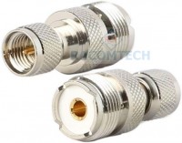 Min UHF male to UHF SO239  femal connector adapter 50ohm
