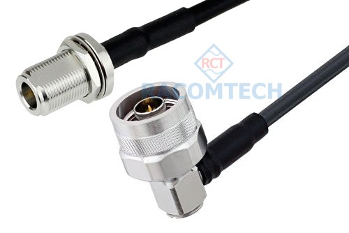  RG223 Cable   N / Male- RA - N / female (BH)  Impedance: 50 ohm
Low loss: 