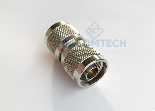 Straight N type male to male adapter 50ohm N male plug through  adapter 11GHz  50ohm 
