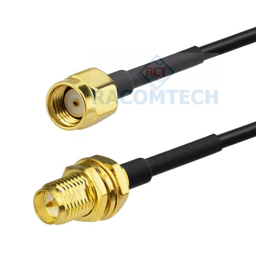RP-SMA male to RP-SMA female LMR100  Coaxial  Cable  RoHS Impedance: 50 ohm,
Low loss: 