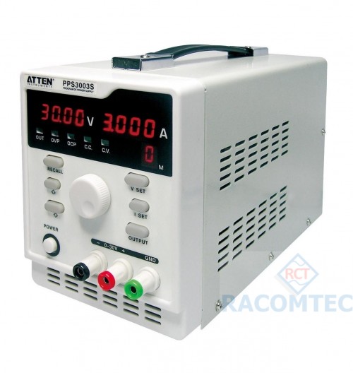 ATTEN PPS3003S programmable power supplies 30V /3A ATTEN PPS3003S

PPS3003S single programmable power supplies, with high stability, low ripple, easy operation and complete protection functions, are combined with the advantages of digital power supplies and analog power supplies. Therefore, we can provide you handy, reliable and quality power supplies.