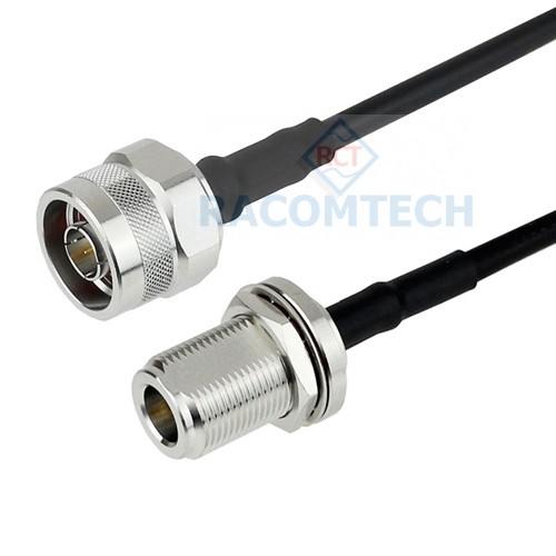 N male to N bulkhead RG58 C/U Coaxial Cable    Feature:

Impedance: 50 ohm,
Low loss: 