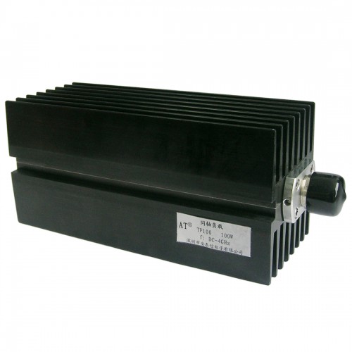 ATF-100W-4GHz-N  ( 100 W ) RF termination Precision 100W coaxial matched load 1: Introduction Coaxial matched load mainly used for radio frequency or microwave absorption of the power system; antenna can be used as the false load, the transmitter terminals.
 Datasheet