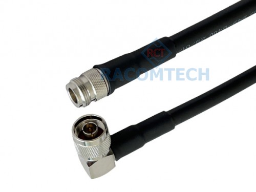 TIMES LMR400  N (M)Right Angle - N(N)   3M - 15M TIMES MICROWAVE LMR 400  CABLES
Impedance: 50 ohm
Cable loss with connectors: 0.22dB/M @ 2.4GHz
Jumper assemblies in wireless communication systems like D-link wireless Bridge, Cisico AP, 
Short antenna feeder runs.
Any application requiring an easily routed low loss RF cable. (e.g. GPS, WLAN, WiMax and Mobile.)
Drop-in replacement for RG213 and RG214.
ANY Cable Length: 3M  up to 30M
All of our cables are tested  before sending to our customers!