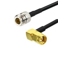 SMA (RA) to N female LMR240 Times Microwave Coaxial Cable