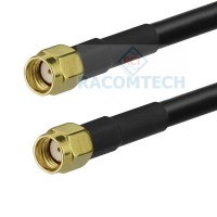 RP-SMA male to RP-SMA male LMR195 Times Microwave Coax Cable RoHS