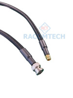 BNC male - SMA male LMR240 -FR  Armoured  Times Microwave Coaxial Cable 