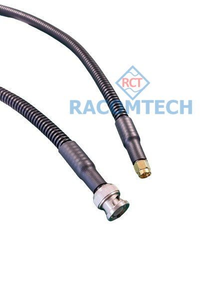 BNC male - SMA male LMR240 -FR  Armoured  Times Microwave Coaxial Cable  Feature:

Impedance: 50 ohm
Low loss: 