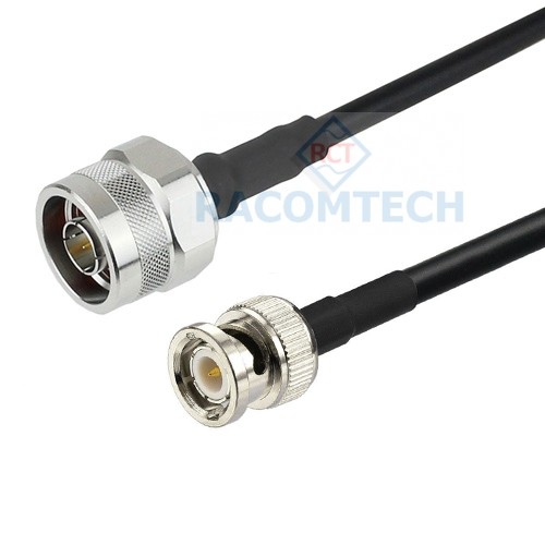 N male to BNC male RG58 Coax Cable RoHS Feature:

Impedance: 50 ohm
Low loss: 