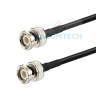 BNC Plug - BNC Plug  LMR240-UF equiv Coax Cable - BNC Plug - BNC Plug LMR240 Times Microwave Coaxial Cable