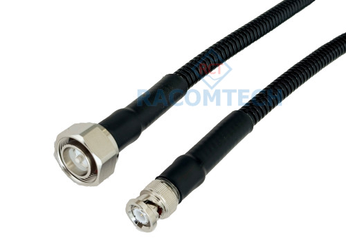 4.3/10 male to BNC male RG58 Coax Cable ( Harness ) Feature:

Impedance: 50 ohm
Low loss: 