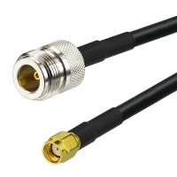 N female to RP- SMA male LMR240 Times Microwave Coaxial Cable