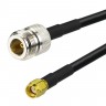 N female to RP- SMA male LMR240 Times Microwave Coaxial Cable - N female to RP- SMA male LMR240 Times Microwave Coaxial Cable