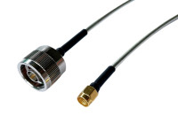 12 / 18 GHz N male to SMA male RG402 Semi Rigid Coax Cable RoHS 