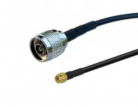 RP-N male to RP-SMA male LL195 LMR195 equiv Coax Cable