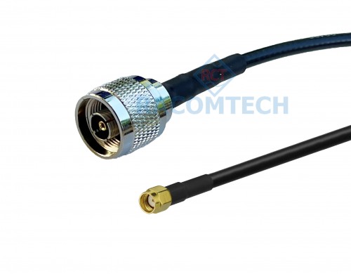 RP-N male to RP-SMA male LL195 LMR195 equiv Coax Cable Feature:

Impedance: 50 ohm
Low loss:  100 pcs)
