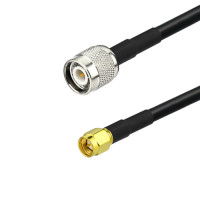 TNC male to SMA male LMR240 Times Microwave Coaxial Cable