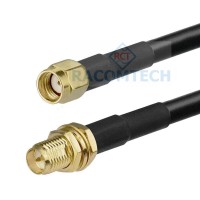 RP-SMA Male to RP-SMA Female LMR240-UF equiv Coax Cable