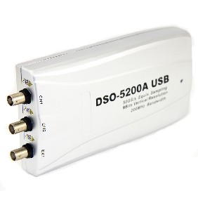 Hantek DSO5200A Virtual USB Oscilloscope 200Mhz 250MS/s  Hantek DSO5200 Virtual USB Oscilloscope 200Mhz 250MS/s