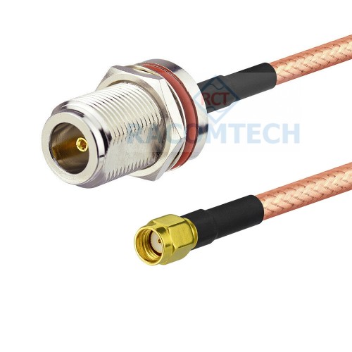  RG400 Cable N female to RP-SMA male Impedance: 50 ohm, 
Low loss: 0.84dB/M@2.4GHz, 
Jumper assemblies in test equipment systems, 
M17/84-RG400 Mil-C-17 / 84, 
High temperature application 