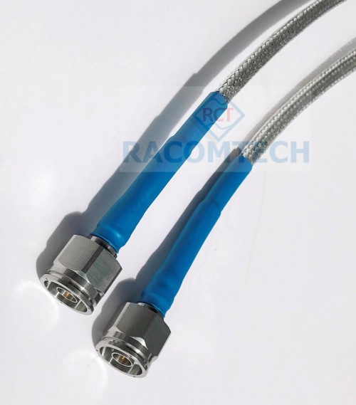 Armoured Low loss Coax 240 Cable N Male to N male ( 304 Stainless Steel ) RACOMTECH,  RF  armoured  LMR240 coaxial cable  N male to N male  6.0GHz