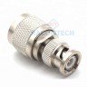 BNC plug male to N type plug male connector adapter 50ohm - BNC plug male to N type plug male connector adapter 50ohm