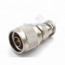 BNC plug male to N type plug male connector adapter 50ohm - BNC plug male to N type plug male connector adapter 50ohm