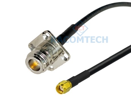 N female PM to RP-SMA male LL195 LMR195 equiv Coax Cable Feature:

Impedance: 50 ohm
Low loss:  100 pcs)
