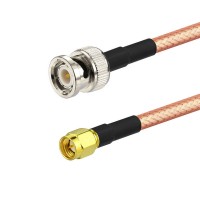 RG400 Mil-C-17 Cable SMA male to BNC male 
