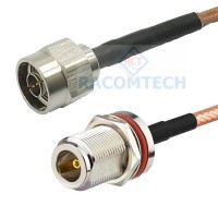 RG400 Cable N male to N bulkhead female 