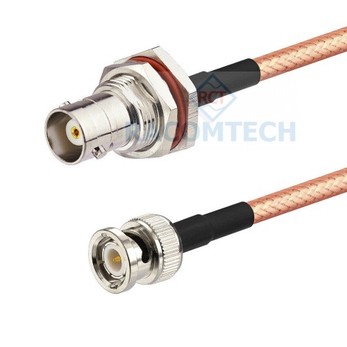  RG400 Cable BNC male to BNC female Feature:

Impedance: 50 ohm
Low loss: 0.84dB/M@2.4GHz
Jumper assemblies in test equipment systems
M17/84-RG400 Mil-C-17 / 84
High temperature application 
