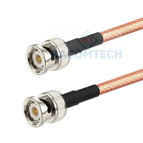 RG400 Cable  BNC male to BNC male Feature:

Impedance: 50 ohm
Low loss: 0.84dB/M@2.4GHz
Jumper assemblies in test equipment systems
M17/84-RG400 Mil-C-17 / 84
High temperature application 