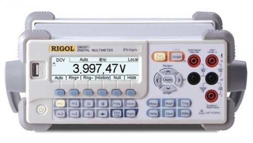 Rigol DM3068   6 1/2  Digital Multimeter DM3068 is a digital multimeter designed with 6 ½ digits readings resolution especially fitting to the needs of high-precision, multifunction and automatic measurement