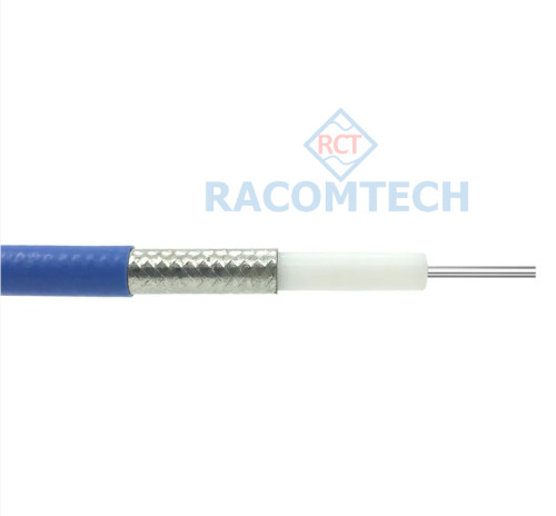 RG402/U Semi Flexible Coaxial  Cable - 0.141 &#039;&#039;  RG-402  type, 19 AWG solid .141" silve plated inner conductor, TFE Teflon® insulation,
copper-tin composite shield (100% coverage), unjacketed.
