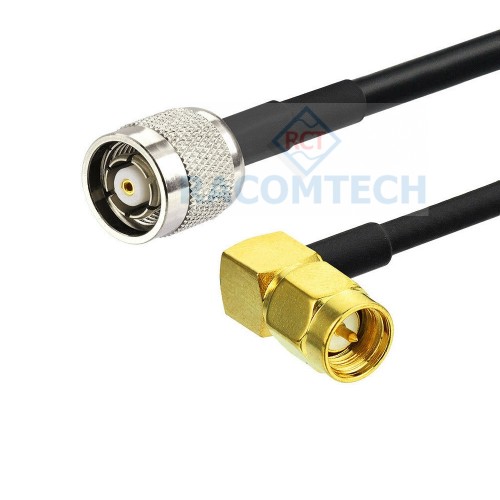 TIMES LMR200 Cable with SMA (M)-RA - RP-TNC(M)  TIMES MICROWAVE SYSTEMS LMR200 cable assembled with N type male and SMA male 