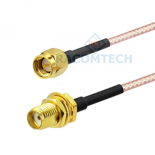  RG316 Cable SMA bulkhead to SMA male   RG316 cable assembly N female bulkhead to SMA male