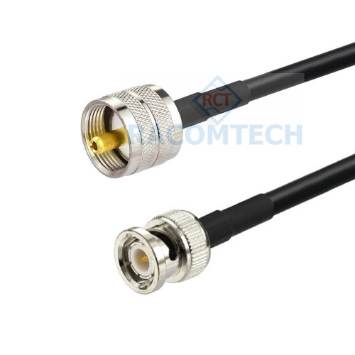  RG223 Cable UHF male to BNC male  Impedance: 50 ohm
Low loss: 