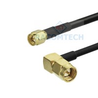 SMA male to RA-SMA male RG58 C/U Mil Spec Coaxial Cable