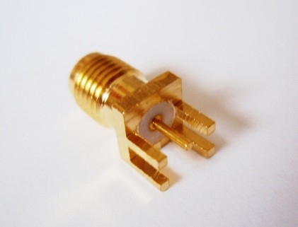 SMA Jack ( Socket ) for PCB Side Mount ( for 1.6mm PCB ) SMA Jack ( Socket ) for PCB Side Mount for 1.6mm thickness of PCB
