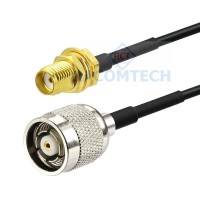 RP-TNC male to RP-SMA female LMR100  Coaxial  Cable  RoHS