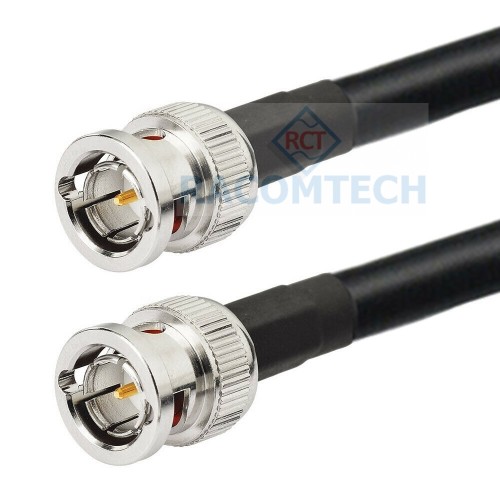 BNC male to BNC male LMR240-75 Times Microwave Coax Cable  75ohm   Impedance: 75 ohm
Cable loss with connectors: 
