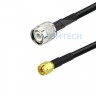 TNC male to SMA male LMR200 Times Microwave Coax Cable RoHS - TNC male to SMA male LMR195 Times Microwave Coax Cable RoHS