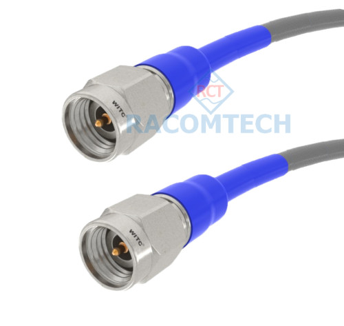 40GHz 2.92mm Male to 2.92mm male Test Cable ( Stainless Steel Passivated )  precision  coaxial test cable with 2.9mm male stainless steel, frequency up to 40GHz