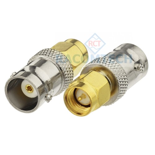 SMA male to BNC  female connector adapter 50 ohm  SMA male to BNC female connector adapter 50 ohm
