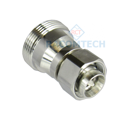 4.3/10  male to 7/16 female adapter 6GHz ELECTRICAL

FREQUENCY: 0-6 GHZ
IMPEDANCE: 50 OHMS
VSWR:  1.15:1 @3GHZ
PIMD 3RD: &gt;165 dBc USING 2 CW TONES@ 20W/TONE
