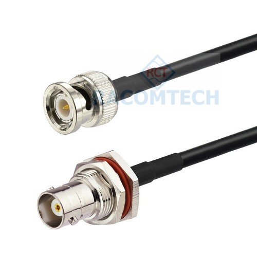  RG223 Cable BNC bulkhead to BNC male mpedance: 50 ohm
Low loss: 