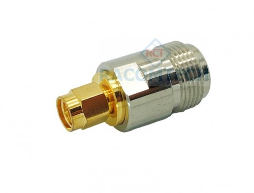 N female to SMA male  connector adapter 50 ohm  N female to SMA male  connector adapter
Specifications;
Frequency range: DC-6GHz,
Impedance: 50 ohm ,
VSWR: 1.15,

