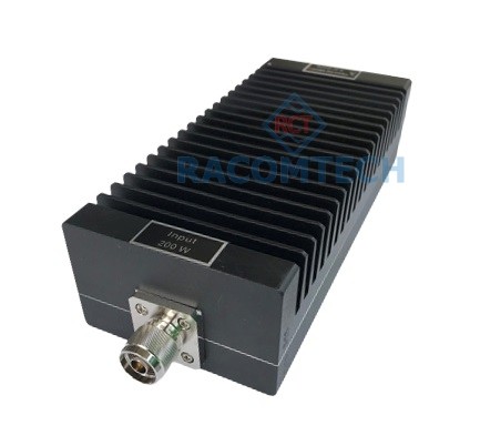  RTS-200W-4GHz   200W 200W power handling RF termination dummy load has wide bandwidth from DC to 4GHz, 10kW peak power handling allow to operating on digital modulation signals 